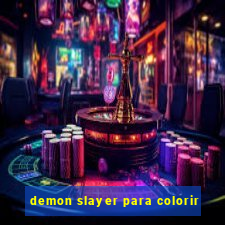 demon slayer para colorir